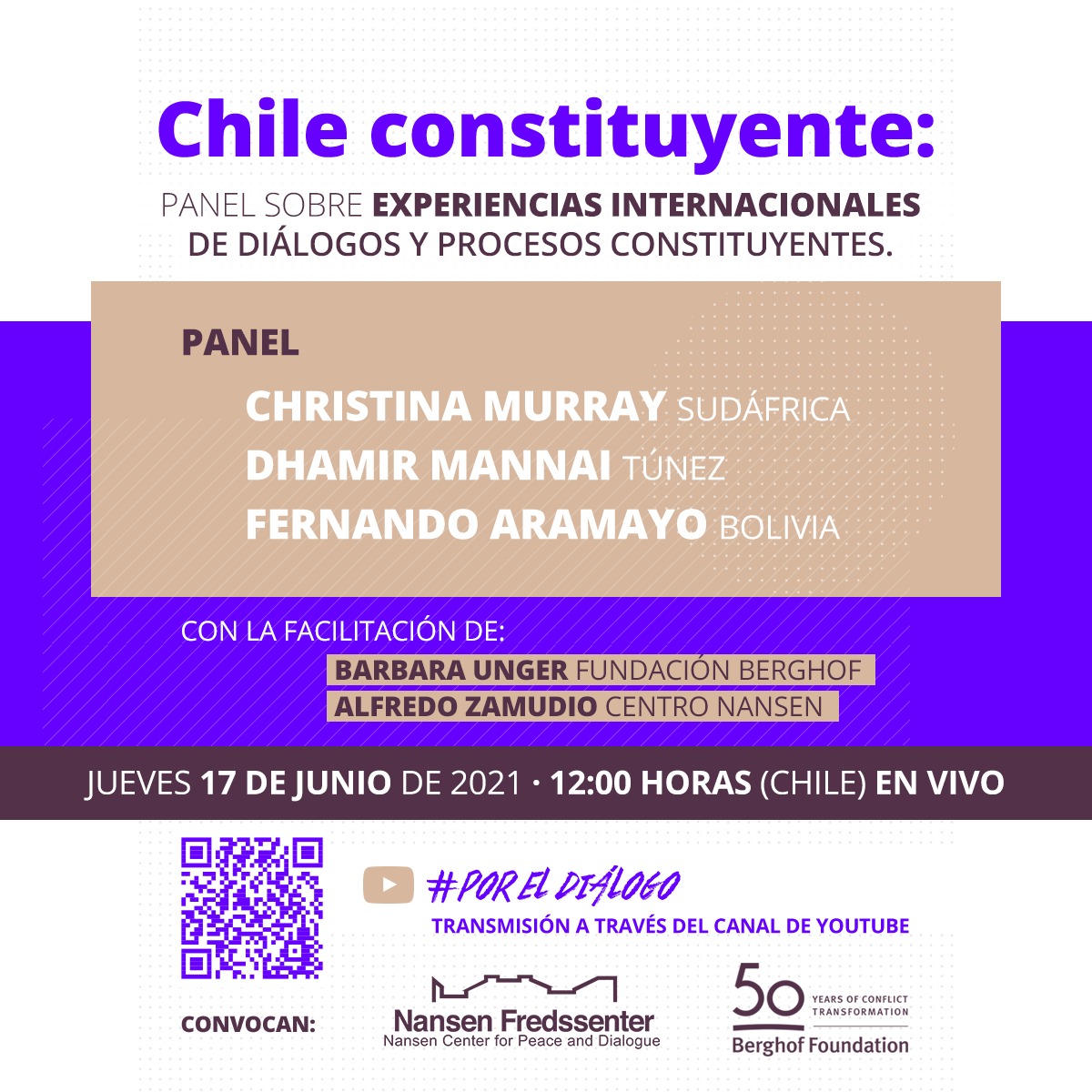 Chile constituyente: Panel sobre experiencias internacionales de diálogos y procesos constituyentes