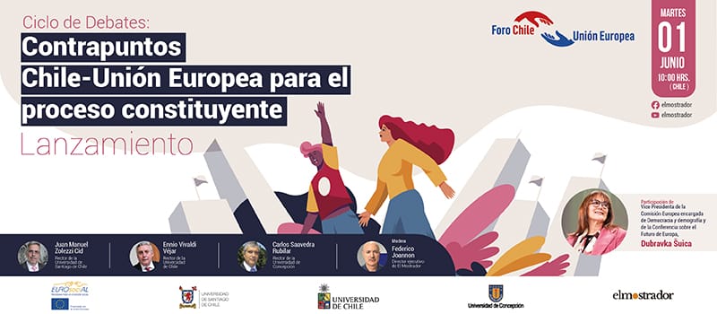 Comienzó el ciclo de debates “Contrapuntos Chile-Unión Europea para el proceso constituyente”