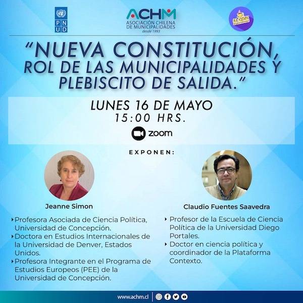 Conversatorio "Nueva Constitución, Rol de las Municipalidades y Plebiscito de Salida"