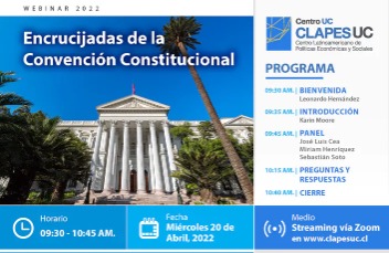 Webinar CLAPES UC: "Encrucijadas de la Convención Constitucional"