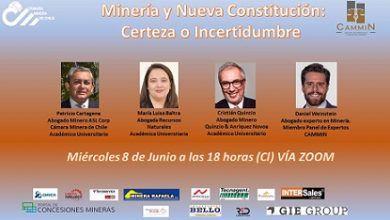 Cámara Minera de Chile realizará webinar: “Minería y Nueva Constitución: Certeza o Incertidumbre”