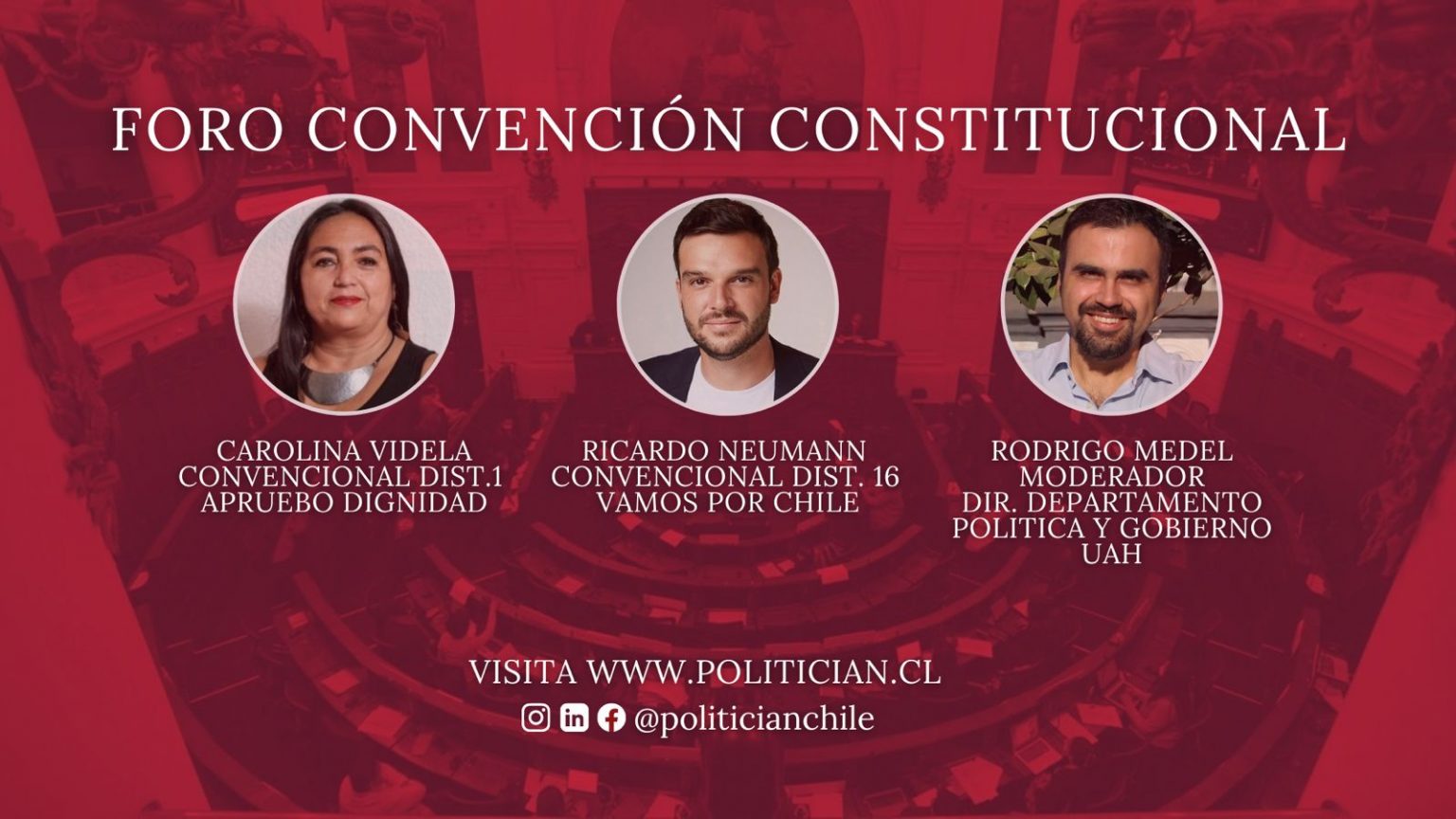 Universidad Alberto Hurtado convoca a Foro Convención Constitucional
