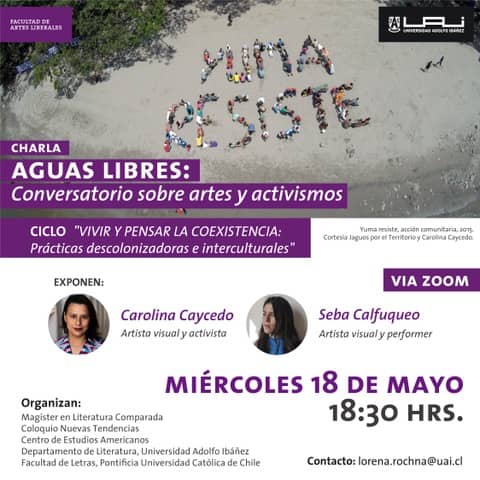 Universidad Adolfo Ibáñez invitan a “Aguas libres: Conversatorio sobre artes y activismos”