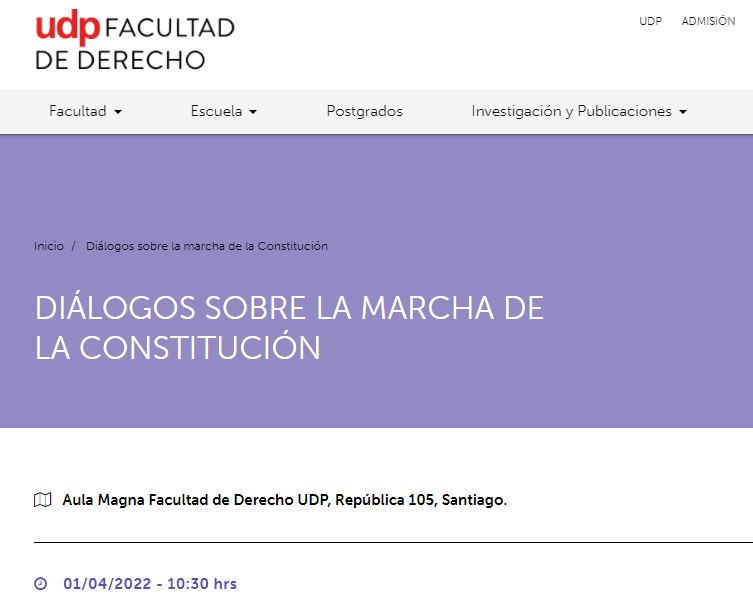 Seminario "Diálogos sobre la marcha de la Constitución"