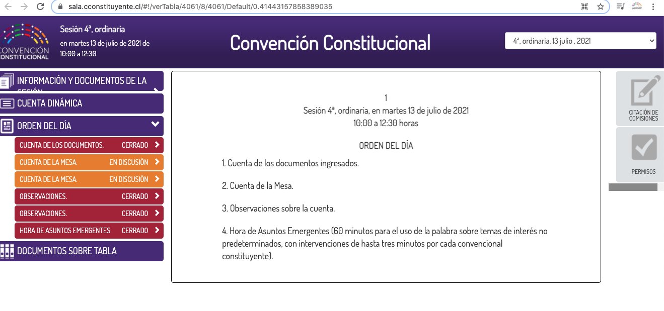 Las plataformas digitales disponibles para seguir el funcionamiento de la Convención Constitucional