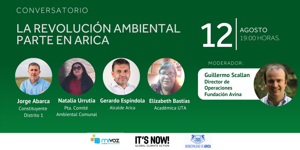 Municipalidad de Arica invita al conversatorio “La Revolución Ambiental parte en Arica”