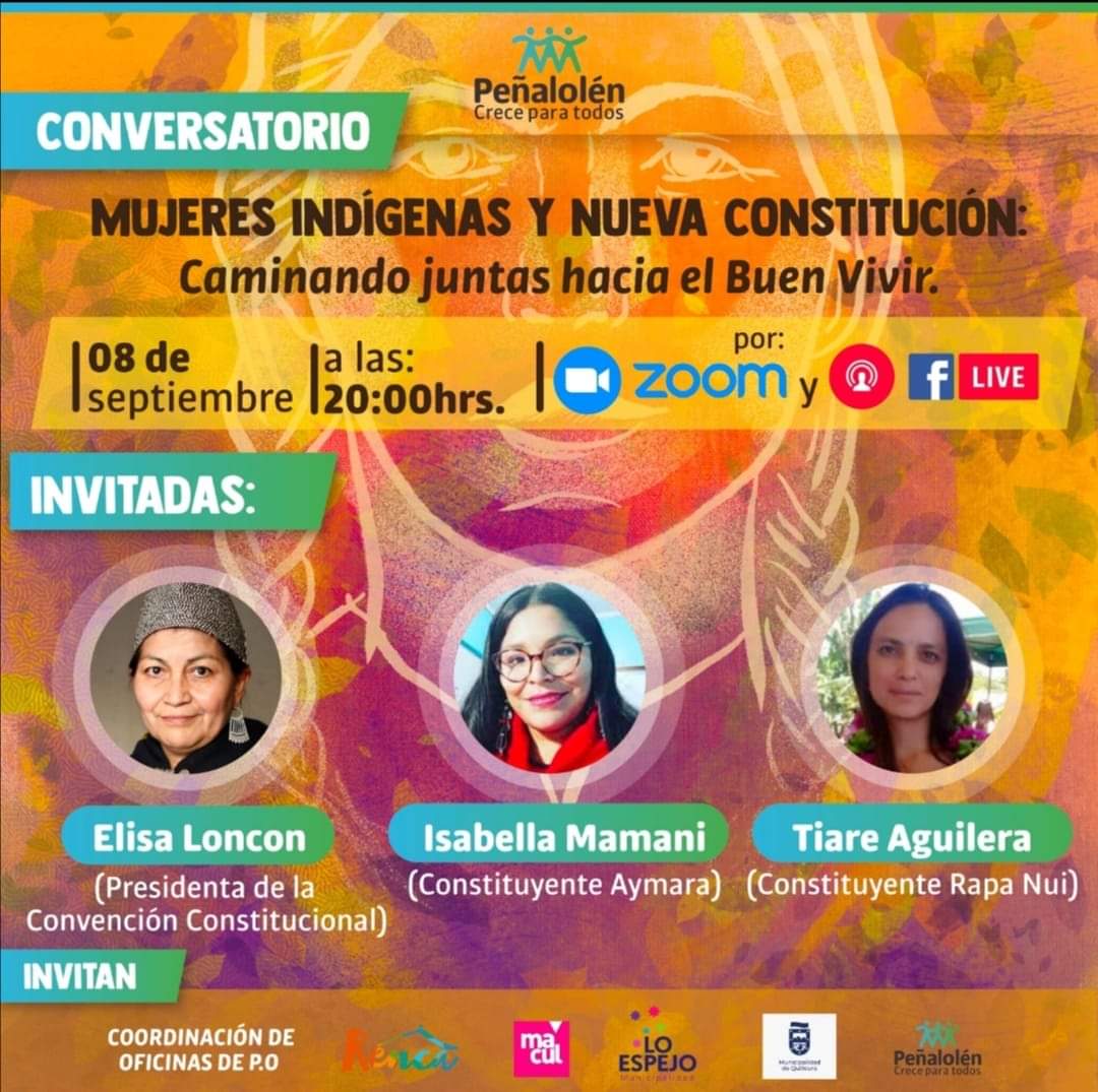 Municipalidad de Peñalolén organiza el conversatorio “Mujeres indígenas y nueva Constitución”